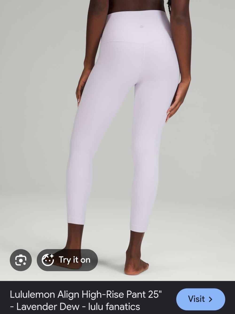 NWOT Lululemon Align High-Rise 25" Leggings - Lavender Dew - Size 14